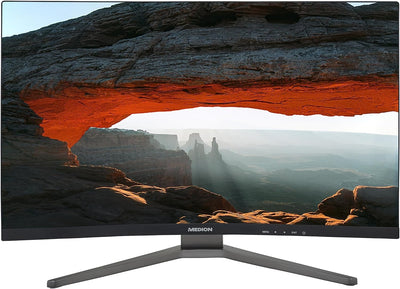 MEDION X52708 68,6 cm (27 Zoll) QHD Widescreen Curved Monitor (165Hz, 1440p, Adaptive Sync, 16:9, 1m
