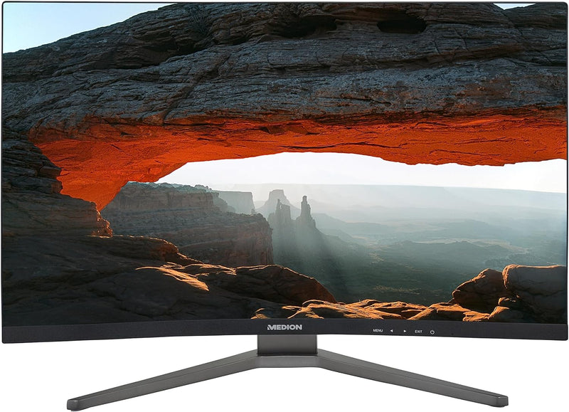 MEDION X52708 68,6 cm (27 Zoll) QHD Widescreen Curved Monitor (165Hz, 1440p, Adaptive Sync, 16:9, 1m