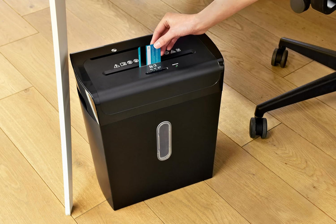 monolith 190MOLU144 - Aktenvernichter mit Auffangbehälter 20 L, Schredder mit Cross Cut Partikelschn