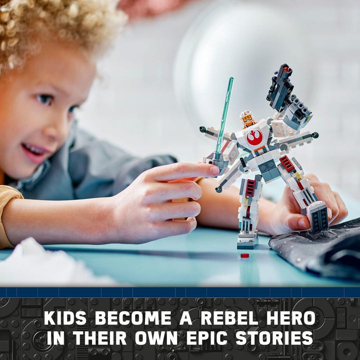 LEGO Star Wars Luke Skywalker X-Wing Mech, baubare Star Wars Actionfigur mit Luke Skywalker Spielzeu