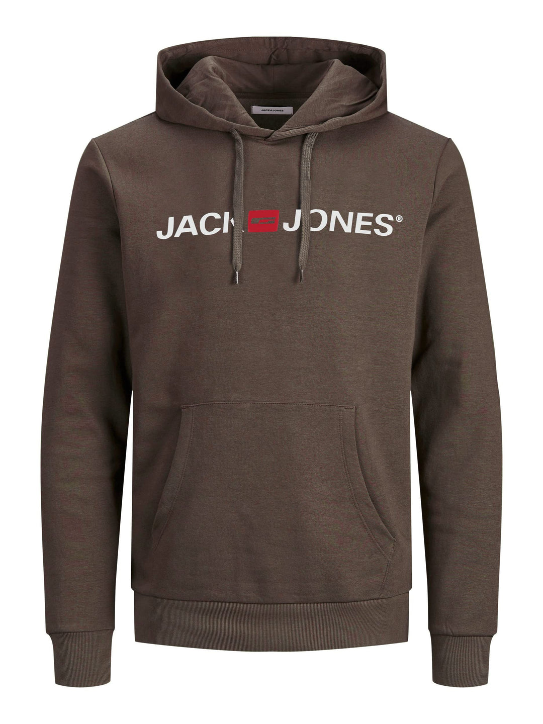 JACK & JONES Male Kapuzenpullover Logo Kapuzenpullover XS Braun (Mulch/Reg Fit), XS Braun (Mulch/Reg