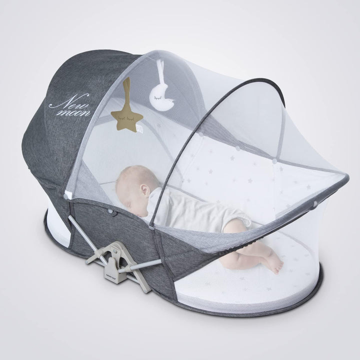 beberoad Baby Reisebett - Stubenwagen - Leicht - Portable Reisebettzelt für Babys- Zweipunkt-Sicherh