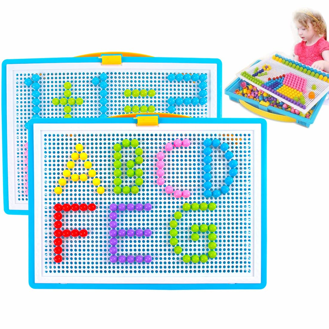 ITODA Steckspielzeug Mosaik Steckspiel Pädagogisches Kinderspielzeug Kreatives Spielzeug Jungen Mädc
