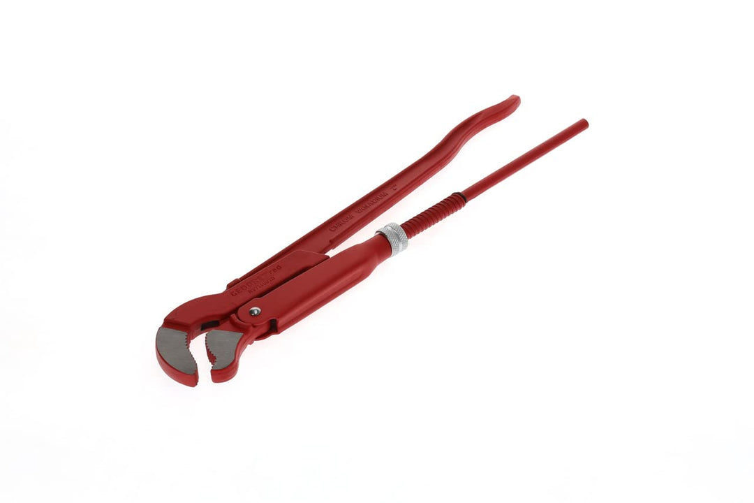GEDORE red 45degree abgewinkelte Eck-Rohrzange, Spannweite 67 mm/2 Zoll, S-Maul, massiv, Zahnung ver