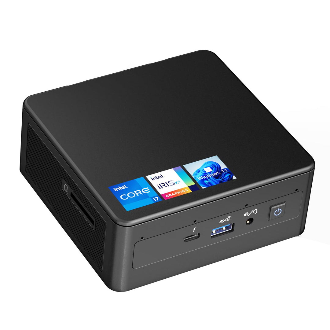 Intel NUC, NUC 11 Windows 10 Pro Desktop Mini PC, Intel® Core i7-1165G7 4-Core, 2.8GHz-4.7GHz Turbo,