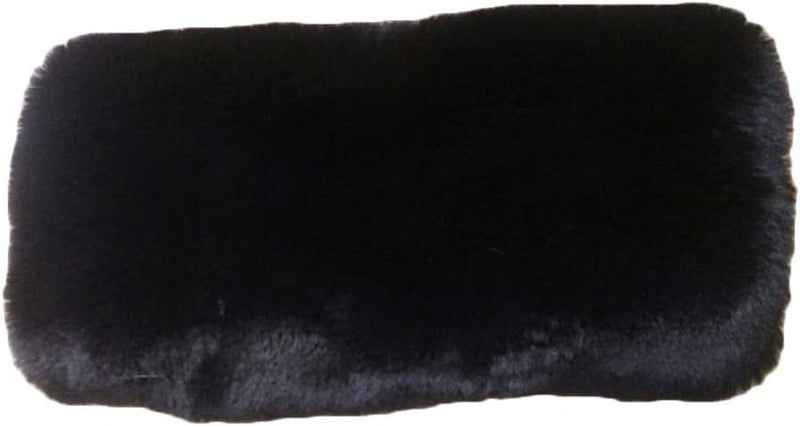 VORCOOL Kunstpelz Hand Muffs Schwarz Warm Kunstpelz Winter Muffs für Männer Mädchen