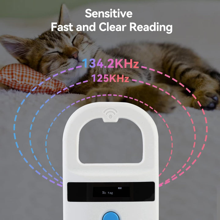 Haustier ID Leser, Wiederaufladbare Haustier Microchip Scanner Haustier Chip ID Scanner Tier Handhel