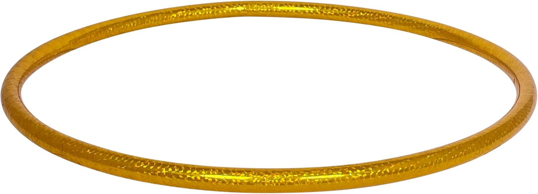 Hoopomania Kinder Hula Hoop Reifen, Hologramm Muster, Ø60/70/80cm Ø60cm Gelb, Ø60cm Gelb