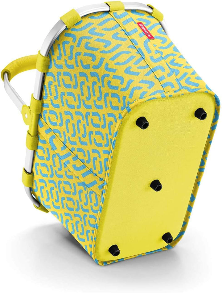 reisenthel Carrybag Trolley mit Schwenkrollen, 48 x 29 x 28 cm Signature Lemon, Signature Lemon