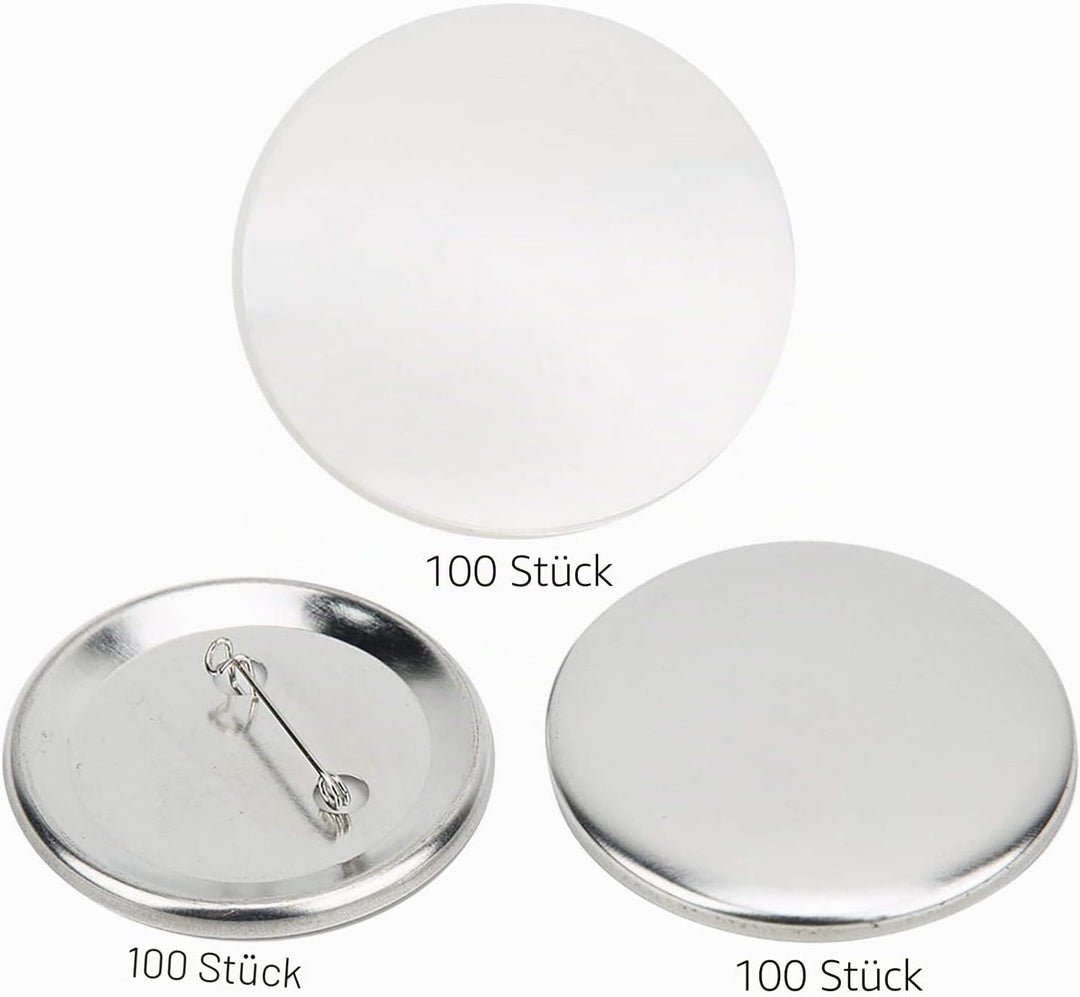100 Stücke Abzeichen Pin Button Teile 56mm Blank Pins für Handwerk Machen, Abzeichen Insignien, Spie