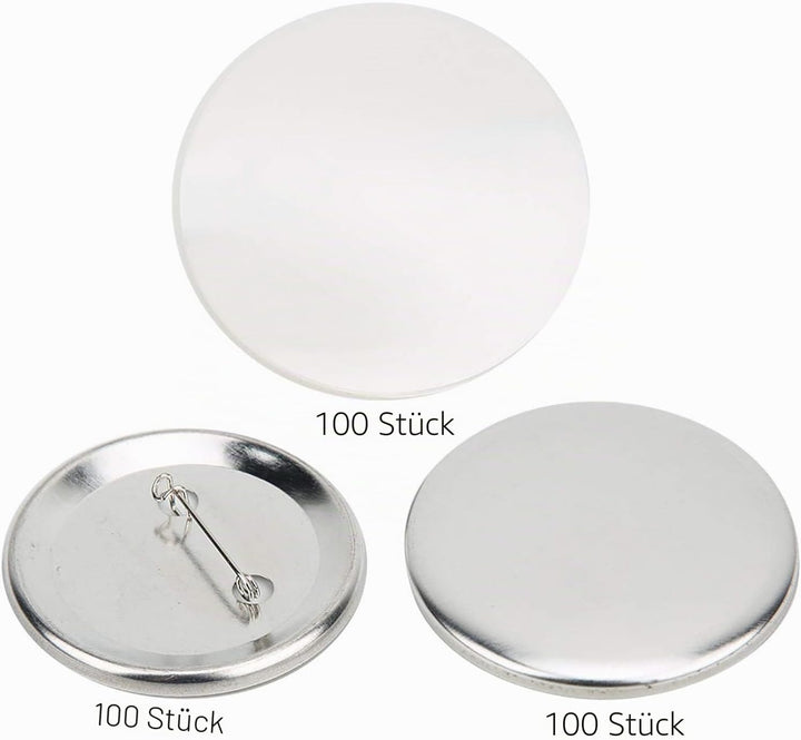 100 Stücke Abzeichen Pin Button Teile 56mm Blank Pins für Handwerk Machen, Abzeichen Insignien, Spie