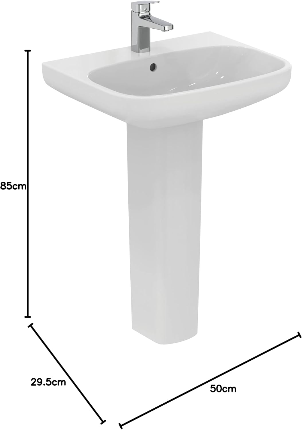 Ideal Standard - I.Life A, Säule für Waschtischinstallationen, weiss Colonna Für Waschbecken, Colonn