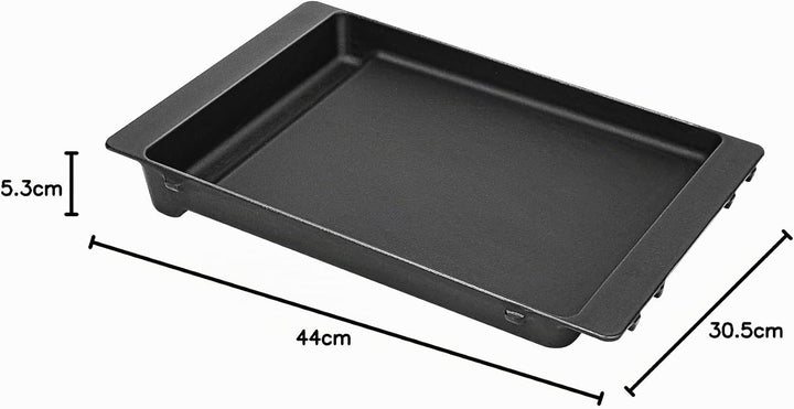 Denmay 44 x 30,5cm Gusseisen Grillplatte für Weber Spirit I II 300 Serie E310 E320 E330, S310 S320 S