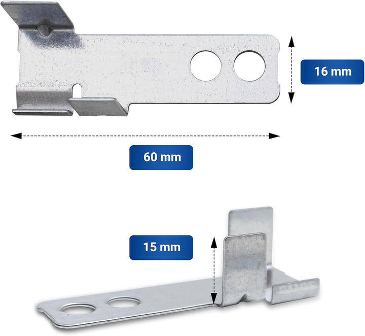 VIOKS Befestigungssatz Links Rechts Oben Ersatz für Bosch Balay Constructa Siеmens Neff 10011641 Hal