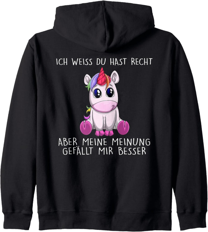 ich weiss du hast recht aber meine meinung gefällt mir Kapuzenjacke
