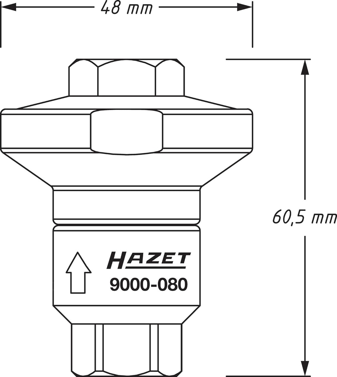 Hazet Druckluftminderer (reduziert Druck von bis zu 10 bar auf 6,3 bar für sichere und schonende Ver