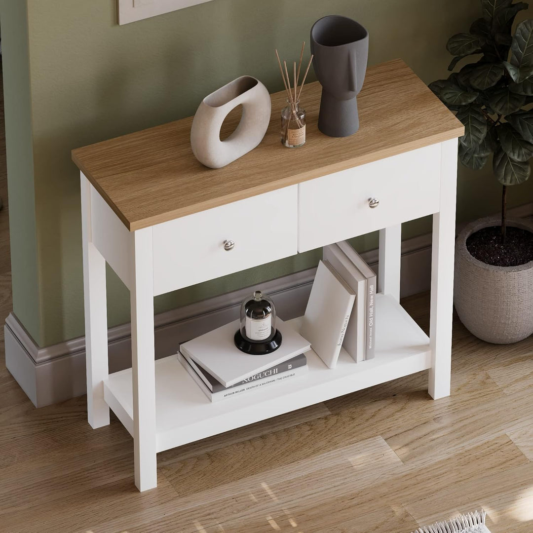 Vida Designs Schubladenboxen, MDF, Spanplatte und Melaminfurnier, Weiss, Standard, Weiss