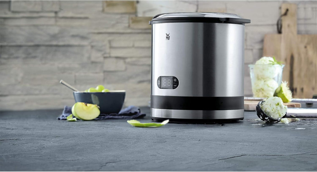 WMF Küchenminis Gefrierbehälter mit Deckel für Eismaschine 3-in-1 für Frozen Yoghurt, Sorbet und Eis