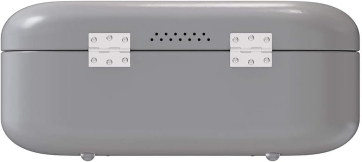 Design-Brotkasten PANEA M - Korpus, Griff und Scharniere aus Metall - hochwertige Qualität - graphit