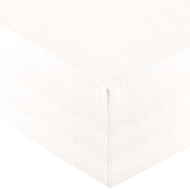 aqua-textil Royal Spannbettlaken Boxspringbett Wasserbett 180x200-200x220 cm Schnee weiss 210g/qm Je