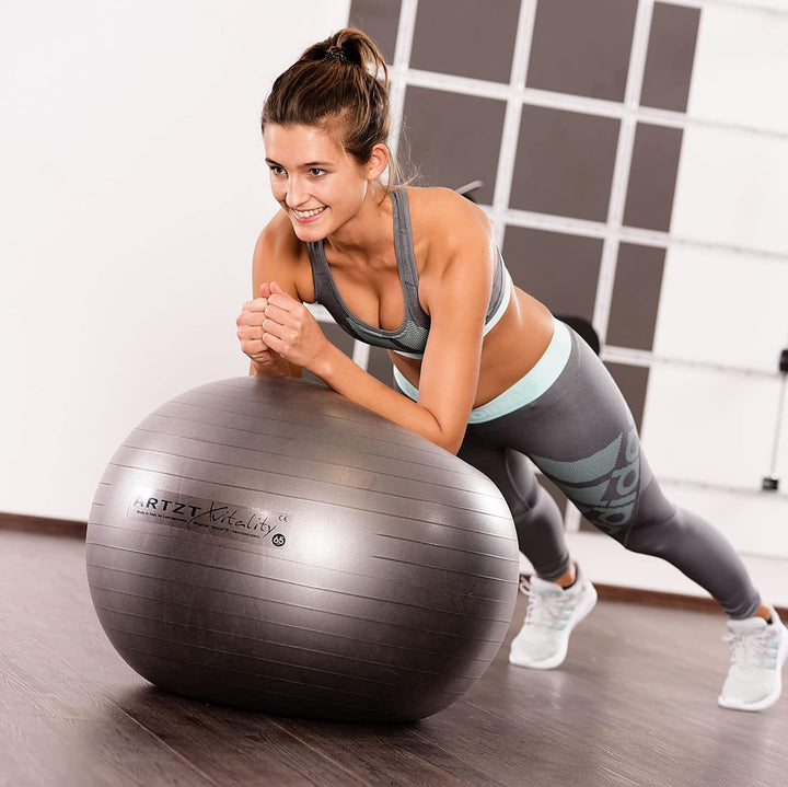 Artzt Vitality Gymnastikball Plus Anthrazit 75 cm, Anthrazit 75 cm