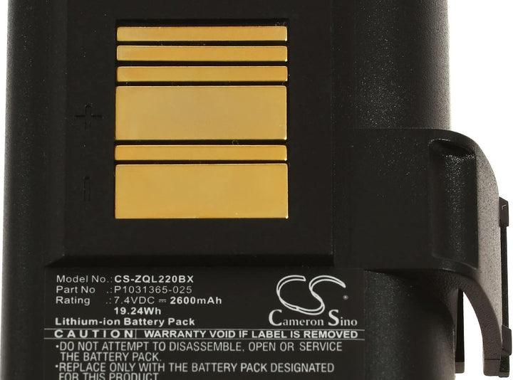 Akku für Barcode-Scanner Zebra QLN320, QLN320HC, 7,4V, Li-Ion