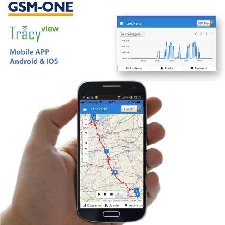 Tracy-TS, 4G/LTE Track & Stop' GPS-Tracker inkl. WEGFAHRSPERRE, Immobilisierung. SOFORTSTARTPAKET in