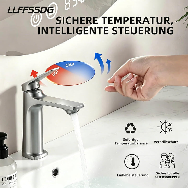 Waschtischarmatur Wasserhahn Bad Waschbecken Badarmatur Einhand Mischbatterie Waschtischarmatur Einh