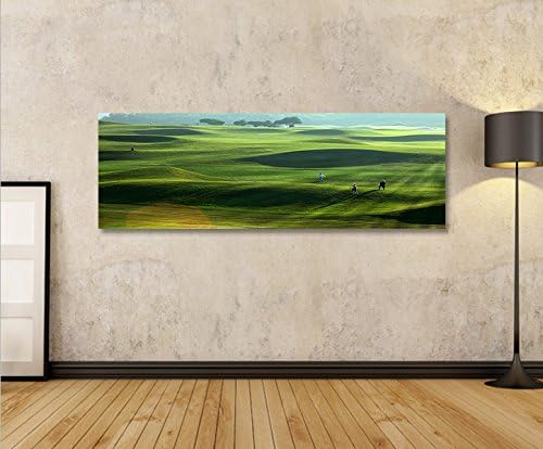 islandburner Bild Bilder auf Leinwand Golfplatz Panorama XXL Poster Leinwandbild Wandbild Dekoartike