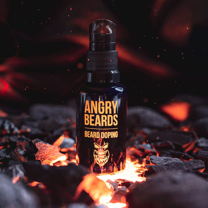 Angry Beards Bartwachstumsserum für Männer - Natürliche Formel für mehr Bartwuchs und volleres Haar