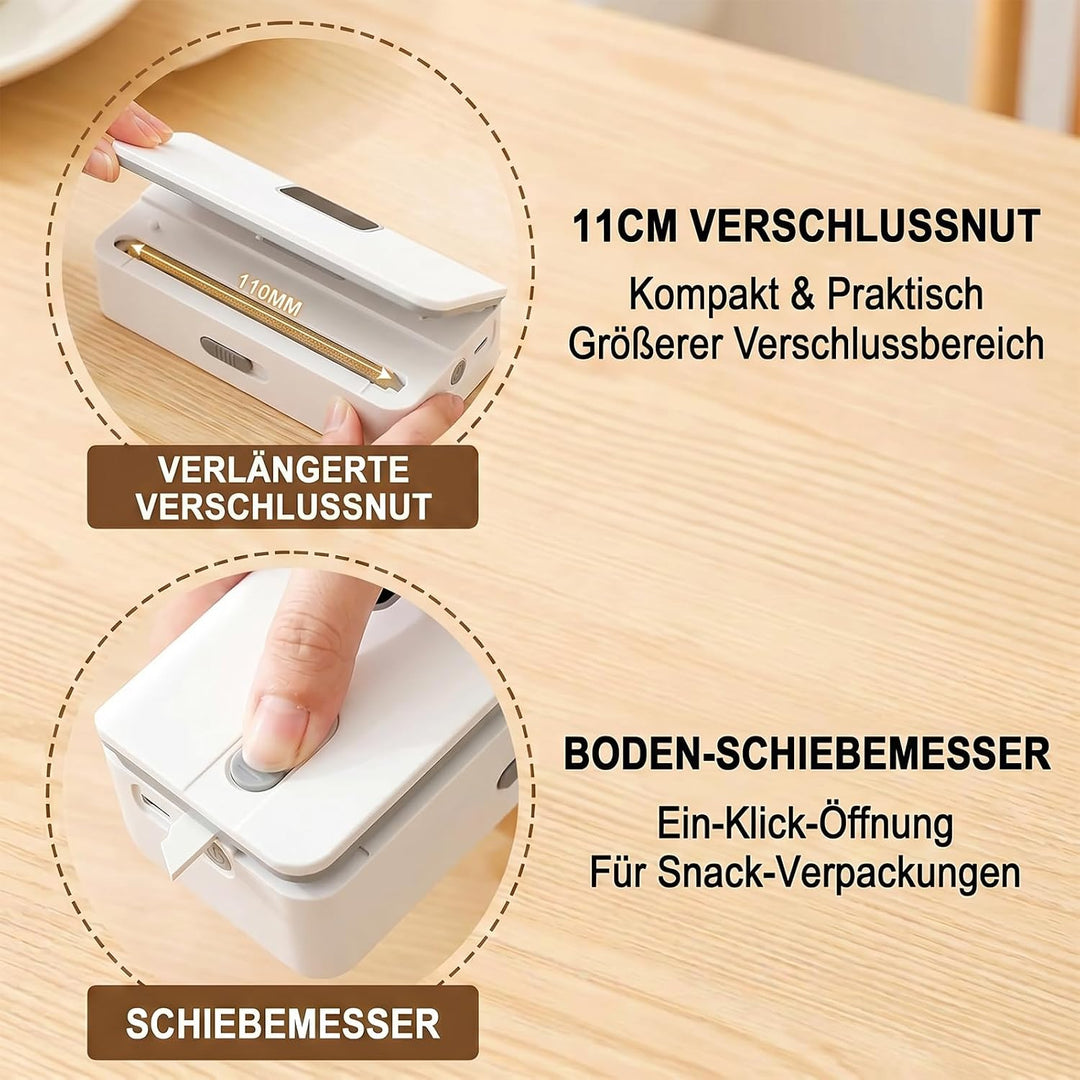 Mini Folienschweissgerät, Tüten Schweissgerät, Mini Beutelverschliesser, Tüten Versiegler, Tragbares