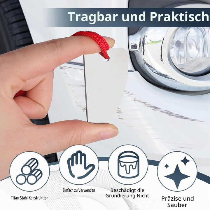 Lackhobel Autolack,Farbschaber Remover Tool,Lackhobel Ziehklinge,Gehärteter Stahl Farbschaber zur Be