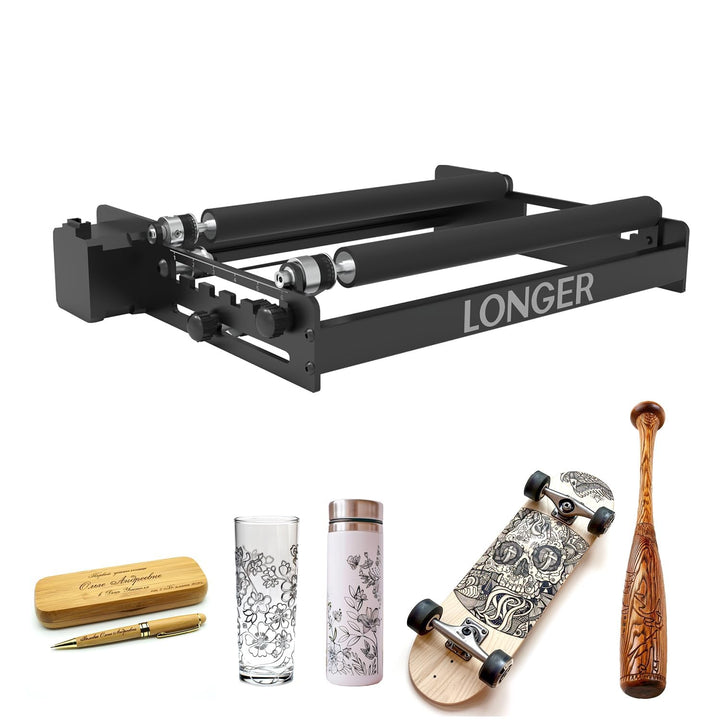 LONGER Lasergravur-Rotationswalze, 360° Y-Achse Rotationswalze für Lasergravur – Gravur zylindrische