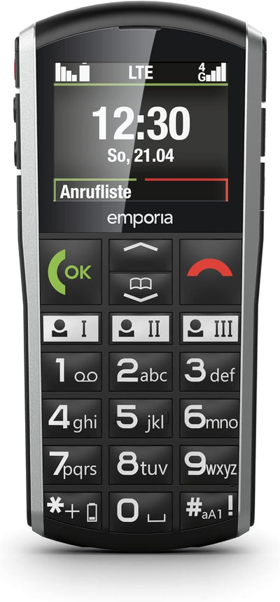 Emporia emporiaSIMPLYCITY-LTE, Tastenhandy ohne Vertrag, Mobiltelefon mit Notruftaste, Extra grosse