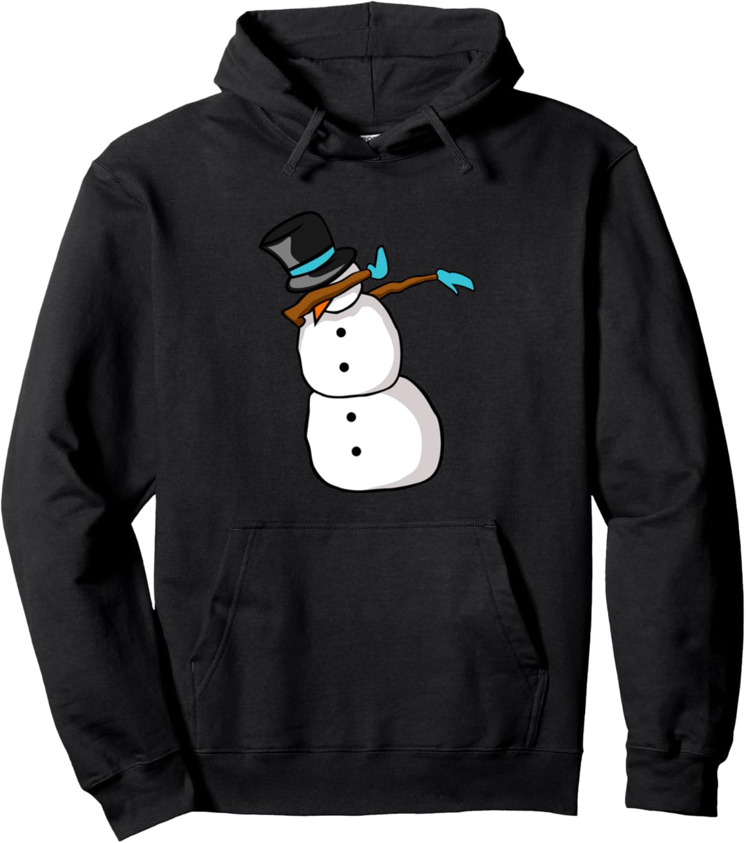 Tupfender Schneemann Lustige Weihnachten Pullover Hoodie