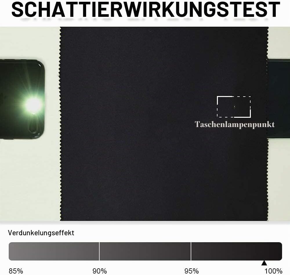 PONY DANCE Blickdichte Vorhänge Wohnzimmer - Schlaufenschal 2er Set Verdunklungsvorhänge mit Schlauf