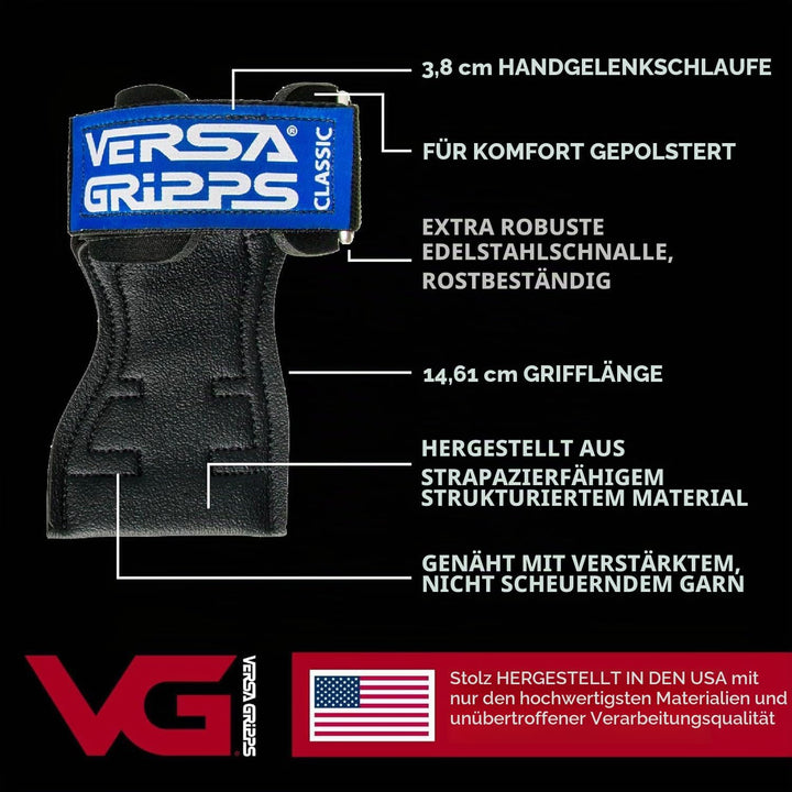 Versa Gripps® Classic Authentisch. Das Beste Trainingszubehör der Welt. IN DEN USA HERGESTELLT Blaue