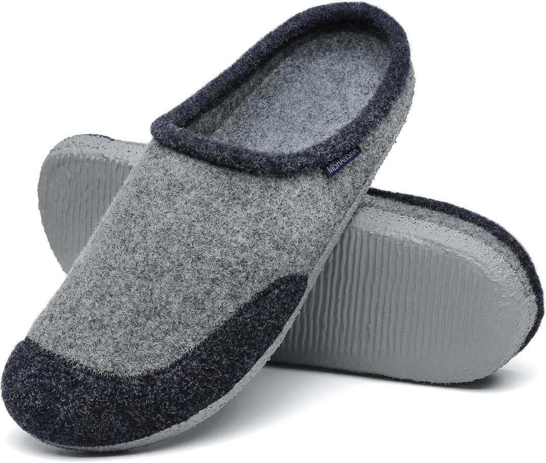 Mishansha Filz Hausschuhe Winter Bequem Filzpantoffeln für Damen Herren Gr.36-48 38 EU Ägyptisch Bla