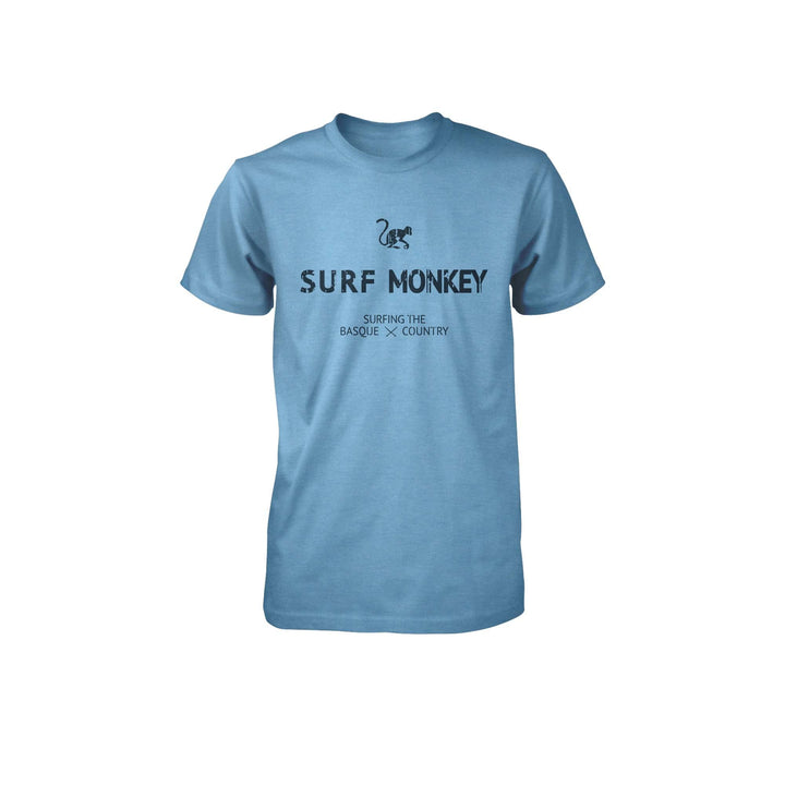 SURF MONKEY Bio-Baumwoll-T-Shirt, Zitronengelb L Blau, L Blau