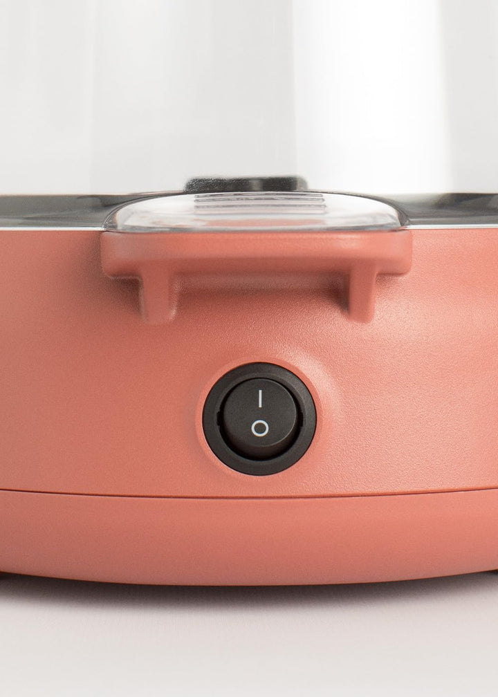 CREATE/POPCORN MAKER STUDIO/Popcornmaschine mit Butterschmelzer Terrakotta/einfache Bedienung, bis z