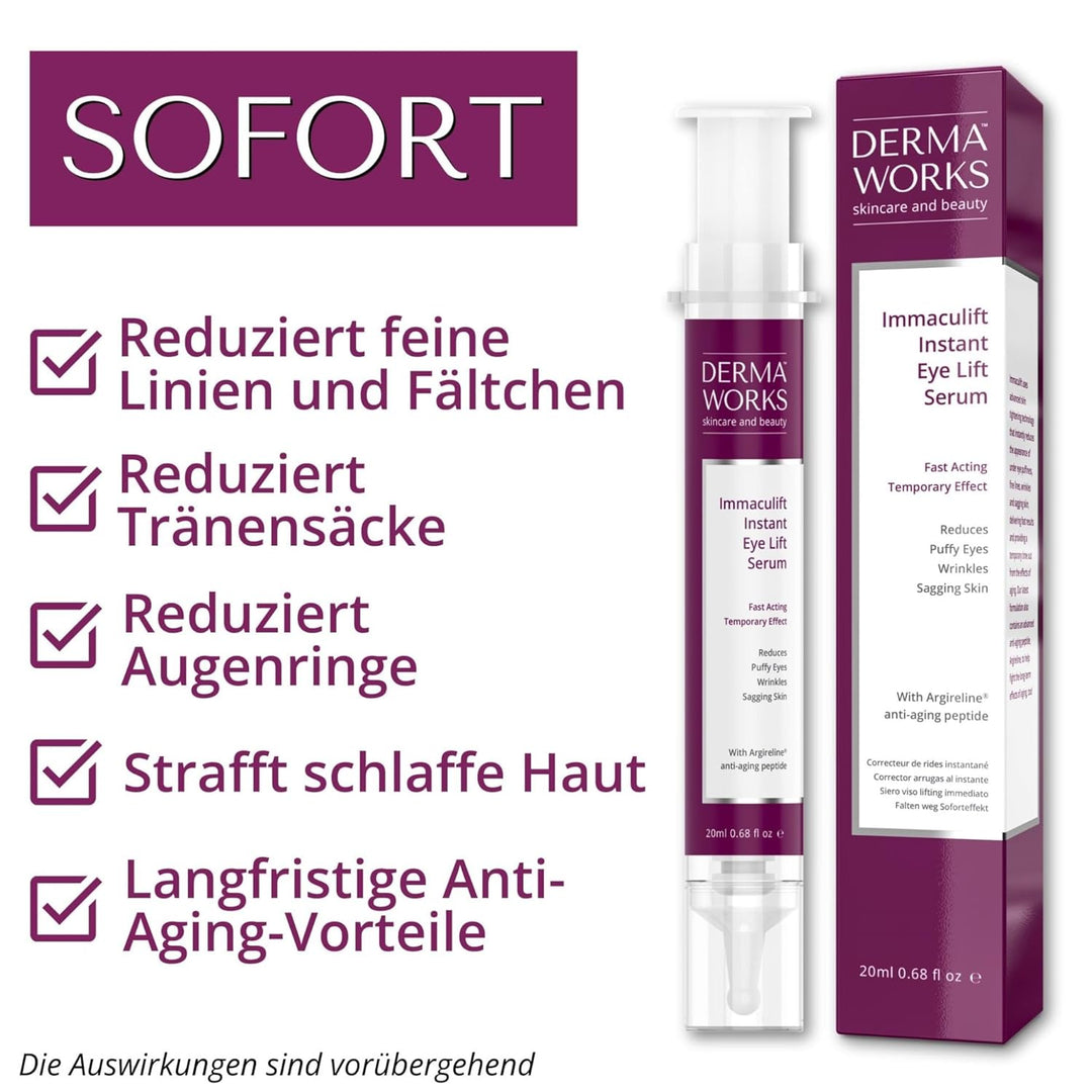 Immaculift Instant Eye Tightener – Augencreme gegen dunkle Ringe und geschwollene Augen – Behandlung