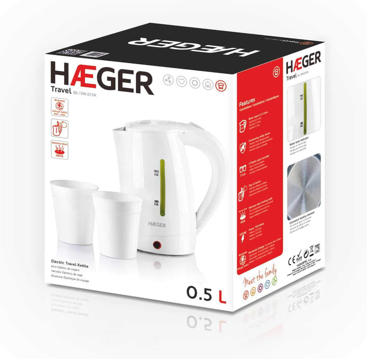 Bouilloire Haeger Travel 0,5 L 1100W