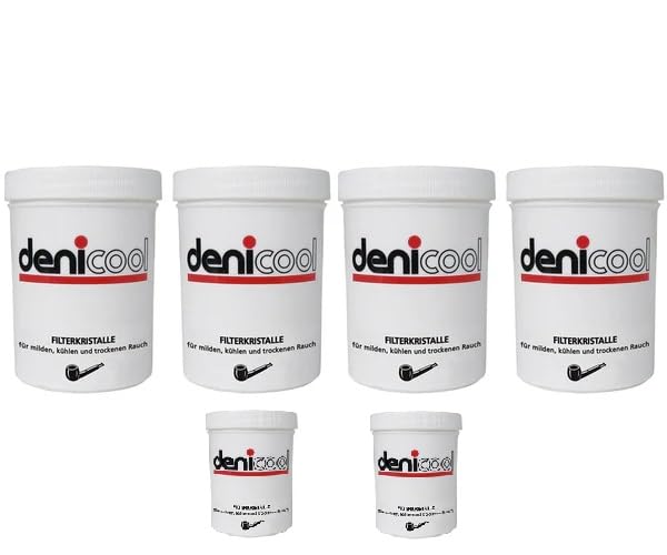 Denicool 6 x Dosen á 50 gr Aktion Denicotea Filtercristalle