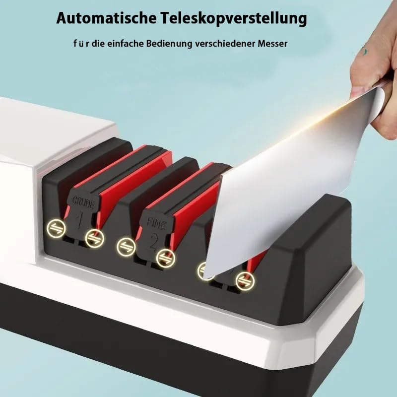 BRAVECOW elektrischer messerschärfer,3-Stufen Diamant schärfsystem messerschleifmaschine für Reparie