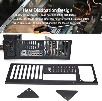 Cuifati MK 01 DIY-Gaming-Computergehäuse, Offenes Gehäusegehäuse für Motherboards, Innerhalb von 305