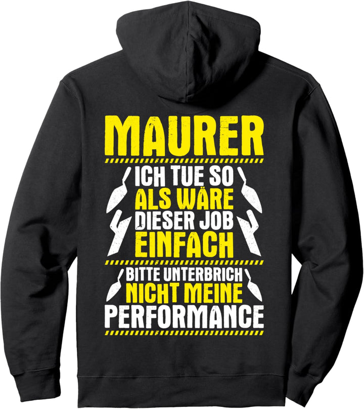 Meine Performance Maurer Pullover Hoodie