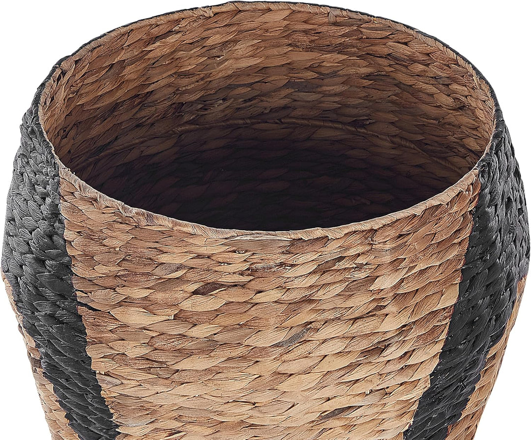 Aufbewahrungskorb Wasserhyazinthe Pinguinform natürlich beige 68 cm Hadzabe