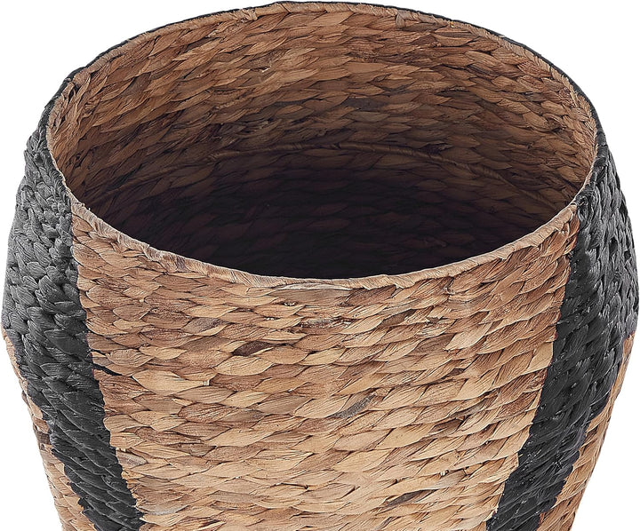 Aufbewahrungskorb Wasserhyazinthe Pinguinform natürlich beige 68 cm Hadzabe