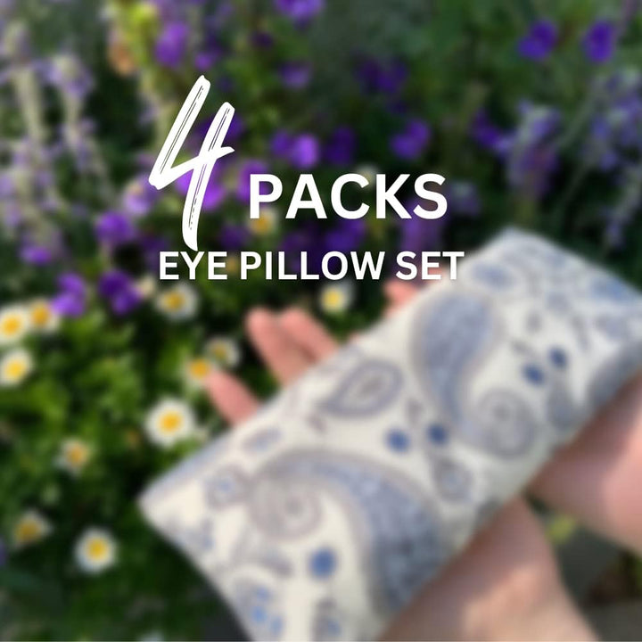 Hihealer 2er / 4er-Pack Augenmaske Gewichts-Augenmaske mit Lavendel-Aromatherapie für Schlaf, Yoga,