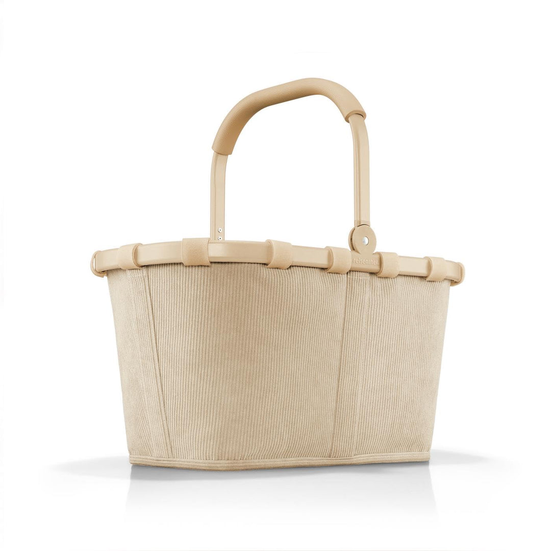 reisenthel carrybag frame cord sand – Stabiler Einkaufskorb mit viel Stauraum und praktischer Innent